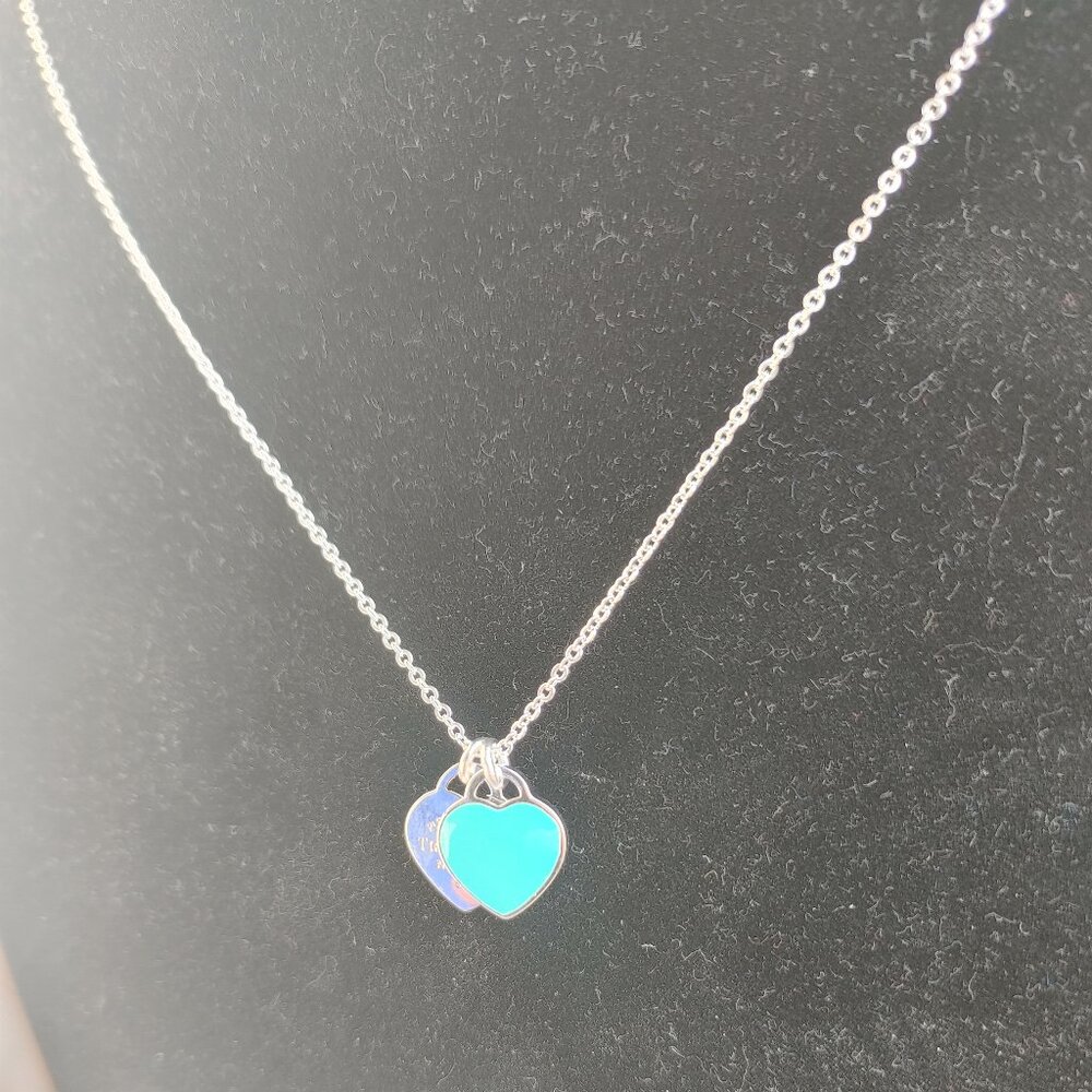 Tiffany Silver Heart Pendant Necklace